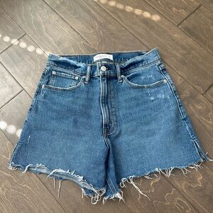 Women's Abercrombie & Fitch Curve Love 4" Mom Short High Rise Jean Shorts
